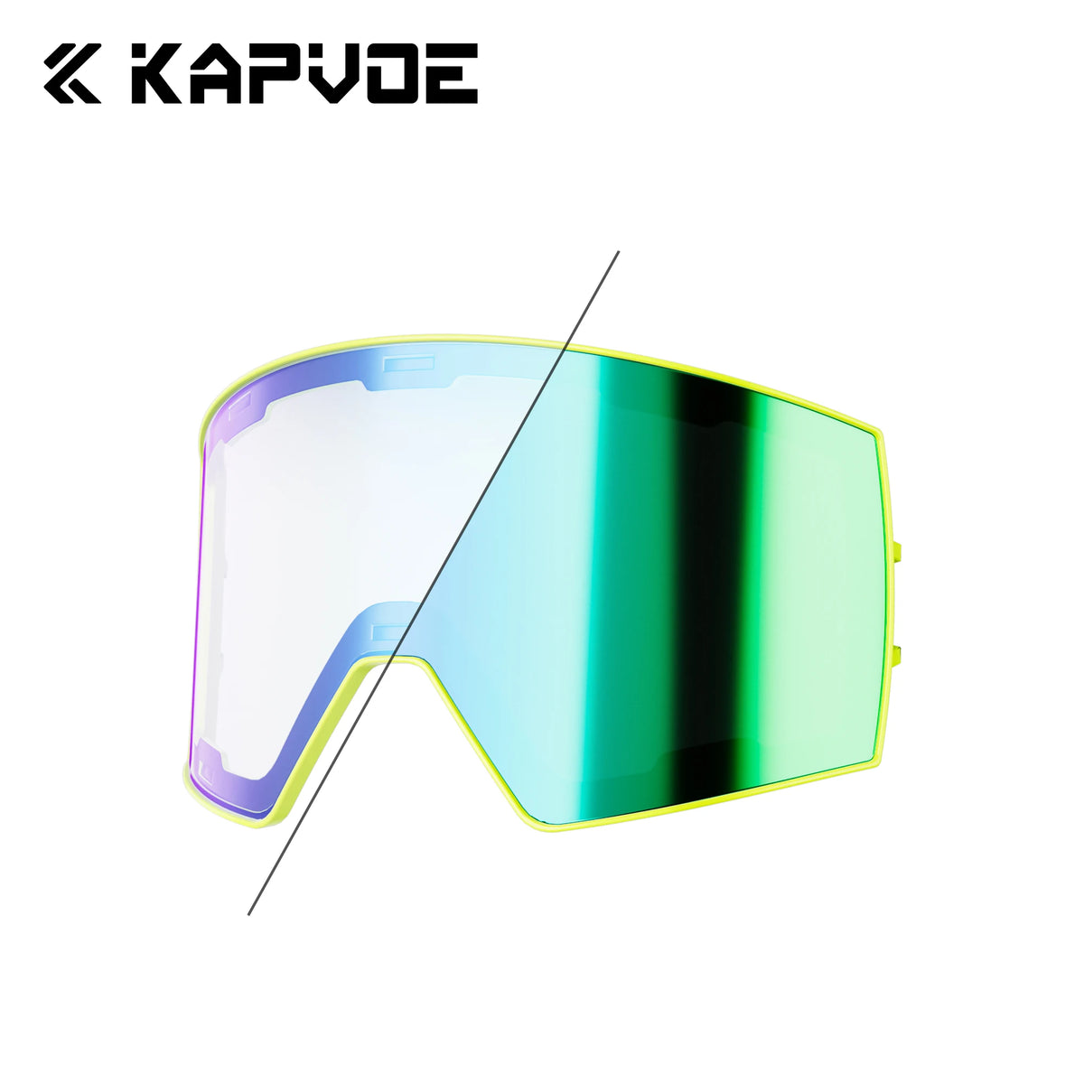 Kapvoe K721 Replacement Lenses Snow Goggles Full Red Blue Green Lens Photochromic Winter Sports Eyewear frame Magnetic Lenses