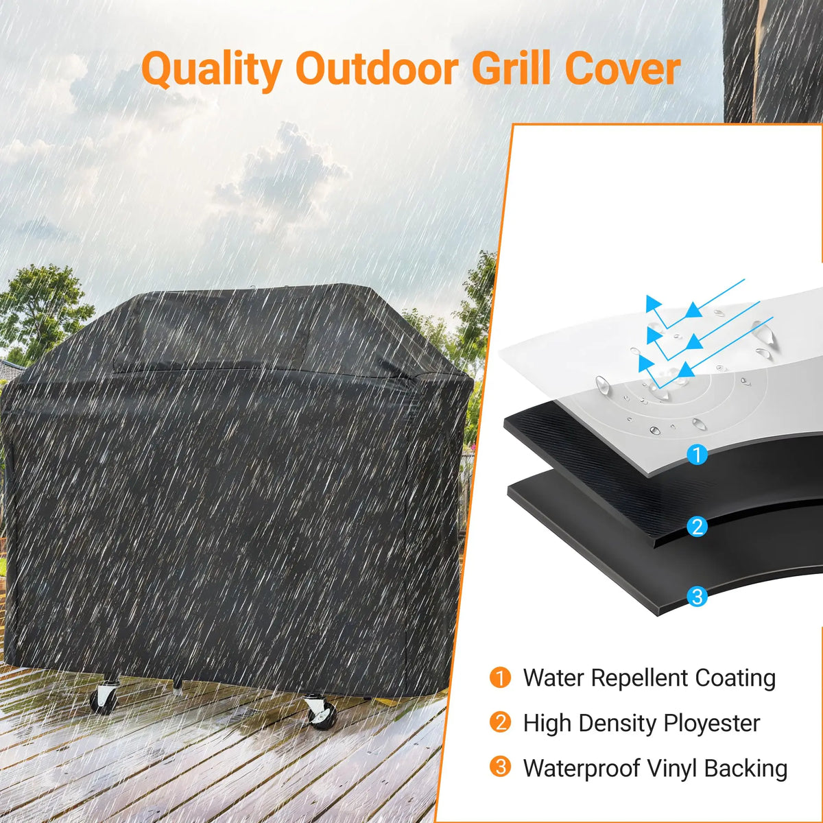 3-Burner Propane Gas Grill with Sear Burner and Side Burner, Stainless Steel BBQ Grill with 376 Sq. In. Grilling Area for Outdoor Barbecue Cooking, 40,500 BTUs Sliver