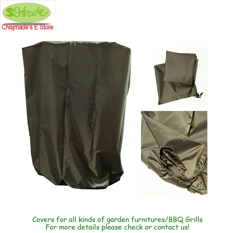 Black BBQ Cover 72x52x110H Waterproof Oxford Barbecue Grill Cover Custom Made BBQ Grill Outdoor Furniture Protective Cover