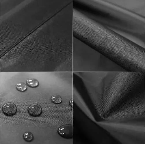 Black BBQ Cover 72x52x110H Waterproof Oxford Barbecue Grill Cover Custom Made BBQ Grill Outdoor Furniture Protective Cover