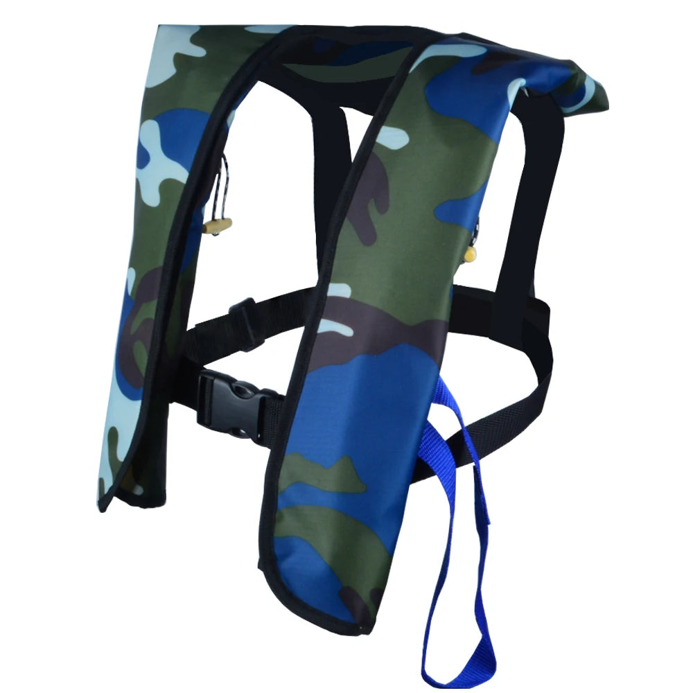 Manual/Automatic Inflatable Life Jacket Professional Swiming Fishing Life Vest Water Sports Children Adult Life Vest for Fishing