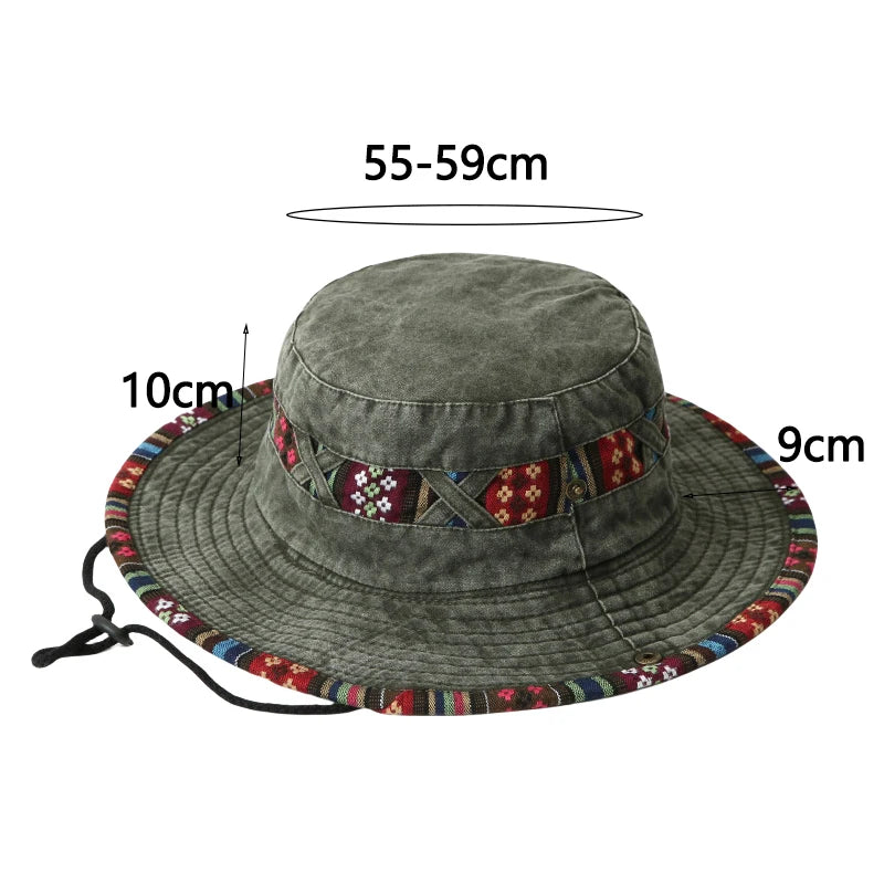 2026 Fashion Summer Bucket Hat Outdoor Camping Cap Hiking Fishing Hats Fishing Accessories Bike Accessories Cowboy Hats Sun Caps