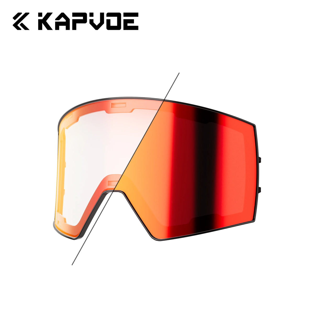 Kapvoe K721 Replacement Lenses Snow Goggles Full Red Blue Green Lens Photochromic Winter Sports Eyewear frame Magnetic Lenses