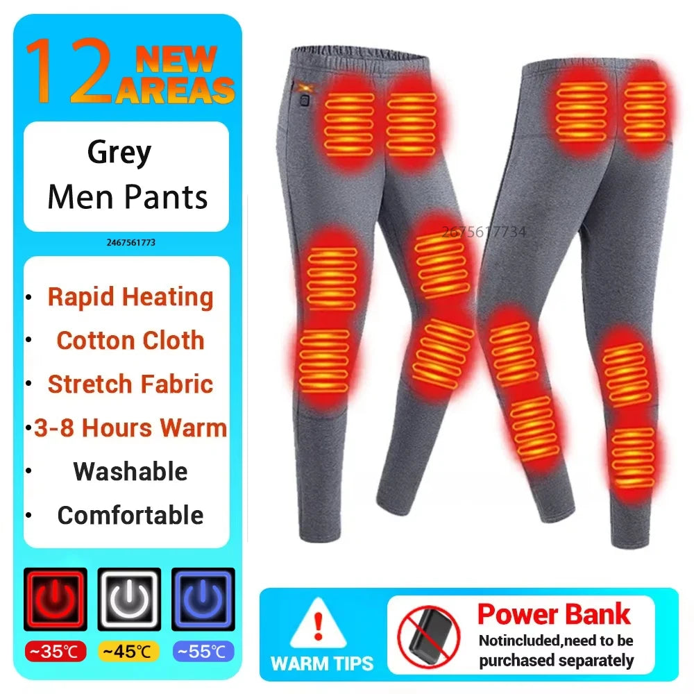 New Winter Heated Underwear Men Heating Jacket Skiwear Heated Winter Sports Thermal Underwear Electric Heated Clothing Women