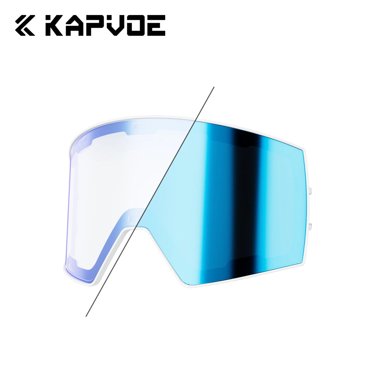 Kapvoe K721 Replacement Lenses Snow Goggles Full Red Blue Green Lens Photochromic Winter Sports Eyewear frame Magnetic Lenses