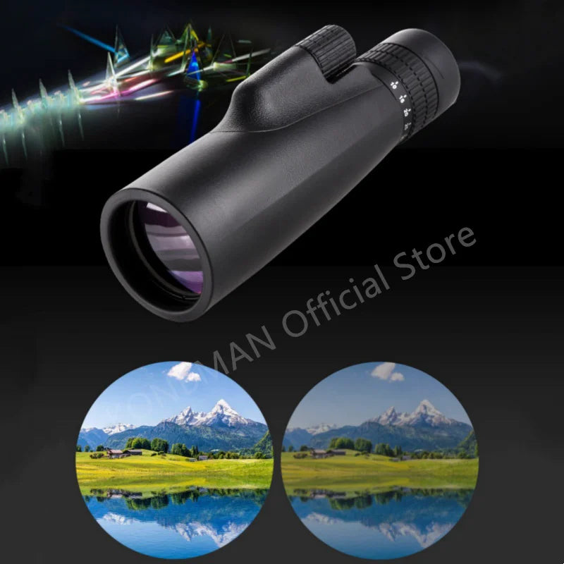 10-30x50 Zoom Monocular BKA4 Long-range Sight Powerful Telescope Glasses for Hunting Camping and Tourism