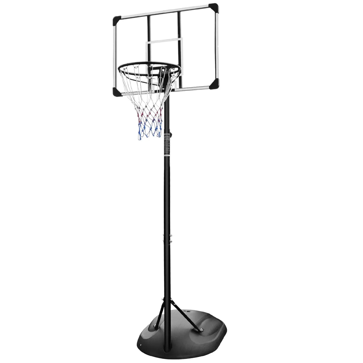 Basketball Hoop Outdoor, 7.5-9.2Ft Adjustable, Portable Basketball Hoop with 32'' Shatterproof Backboard, Small Basketballs Goal for Backyard Driveway Poolside Room