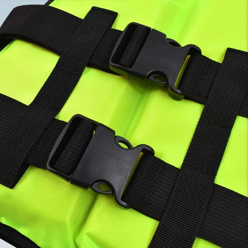 Adjustable Life Jacket for Adults Multi-color Buoyancy Vest for Fishing Boating Swimming Water Sports