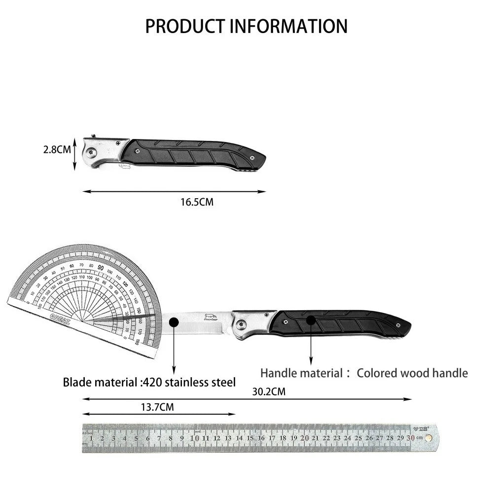 Best-selling Folding Knife in Russia 420 Stainless Steel Blade, 3 Styles Available. Compact Outdoor Pocket Knife for EDC, Camping, Hiking, Mountaineering, Fishing, and Cutting—the Perfect Tool for Any Adventure.
