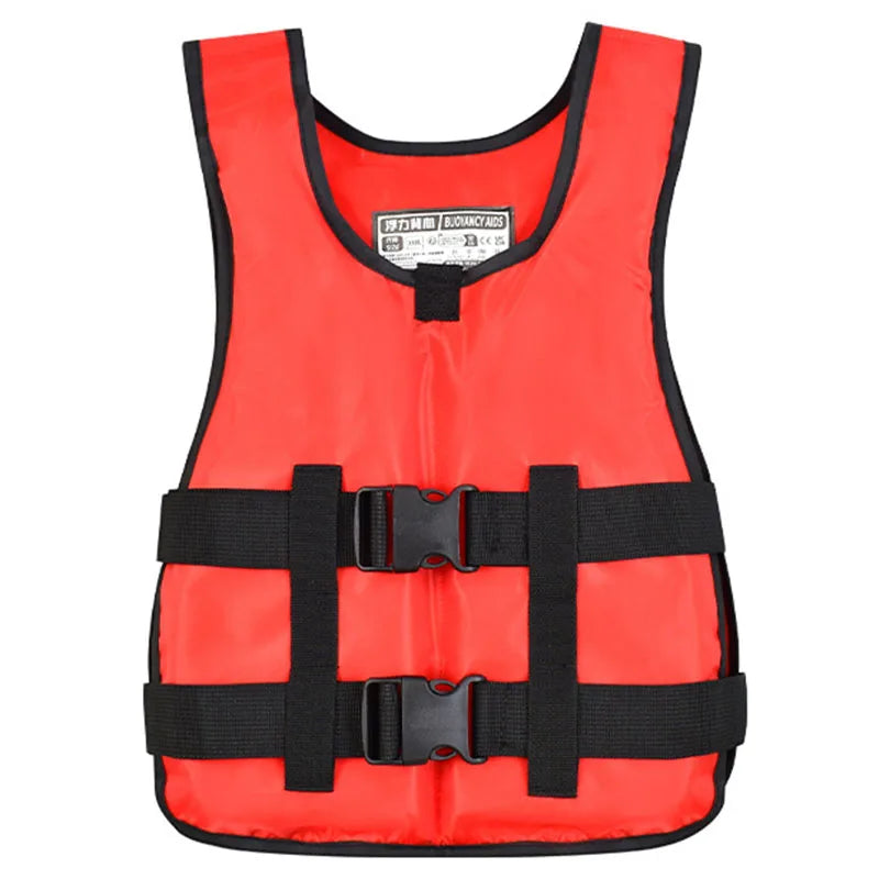 Adjustable Life Jacket for Adults Multi-color Buoyancy Vest for Fishing Boating Swimming Water Sports