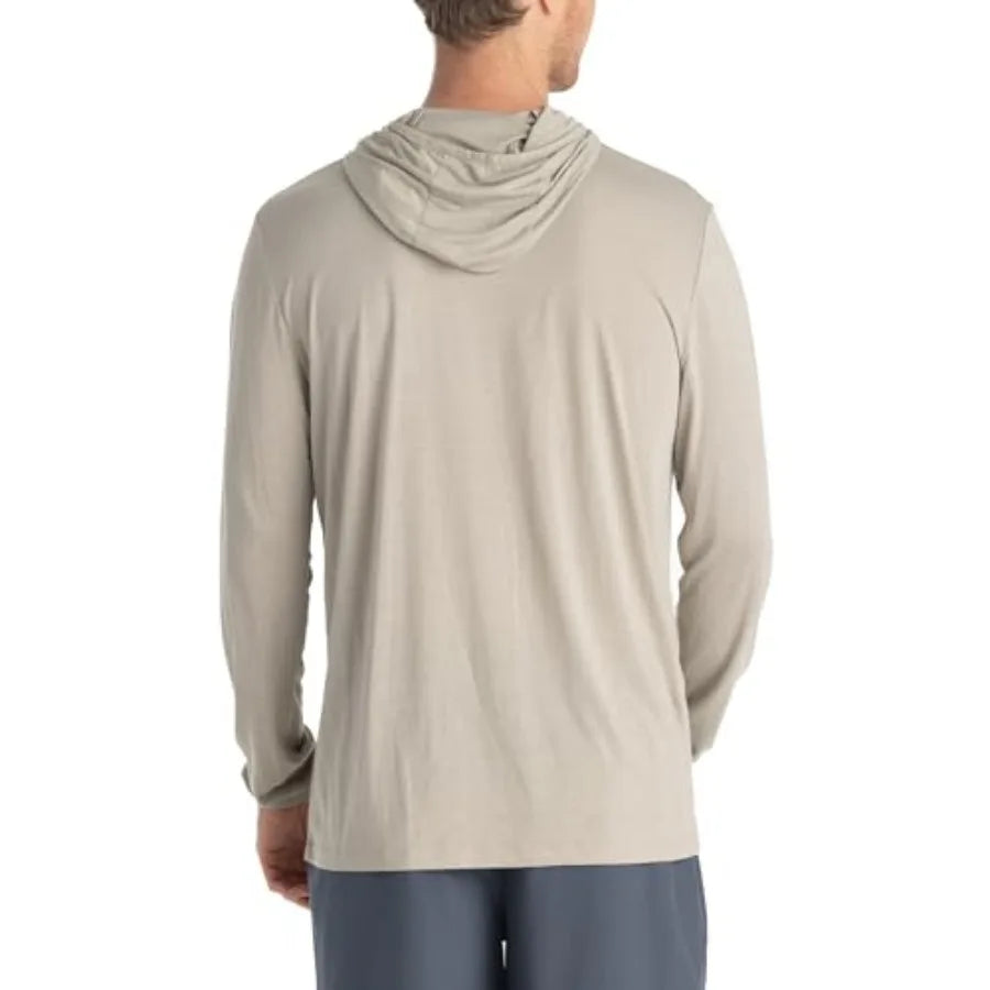 Men's Lightweight Hoodie - UPF 20+ Sun Protection Hoodie for Men - Breathable Long Sleeve Sun Shirt for Fishing