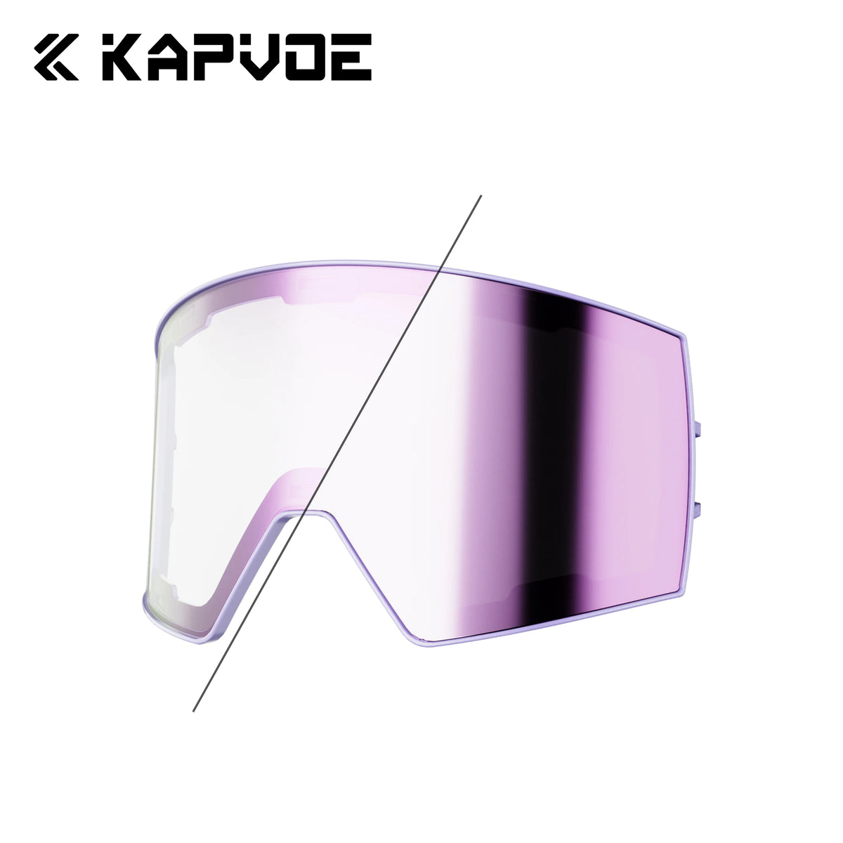 Kapvoe K721 Replacement Lenses Snow Goggles Full Red Blue Green Lens Photochromic Winter Sports Eyewear frame Magnetic Lenses