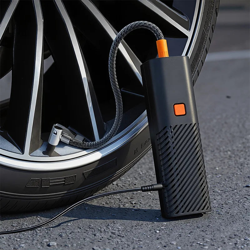 POWNYM handheld wireless tire air pump 150PSI, wired inflation pump does not include battery charging tire inflator, suitable for vehicles, bicycles, and inflatable sports balls