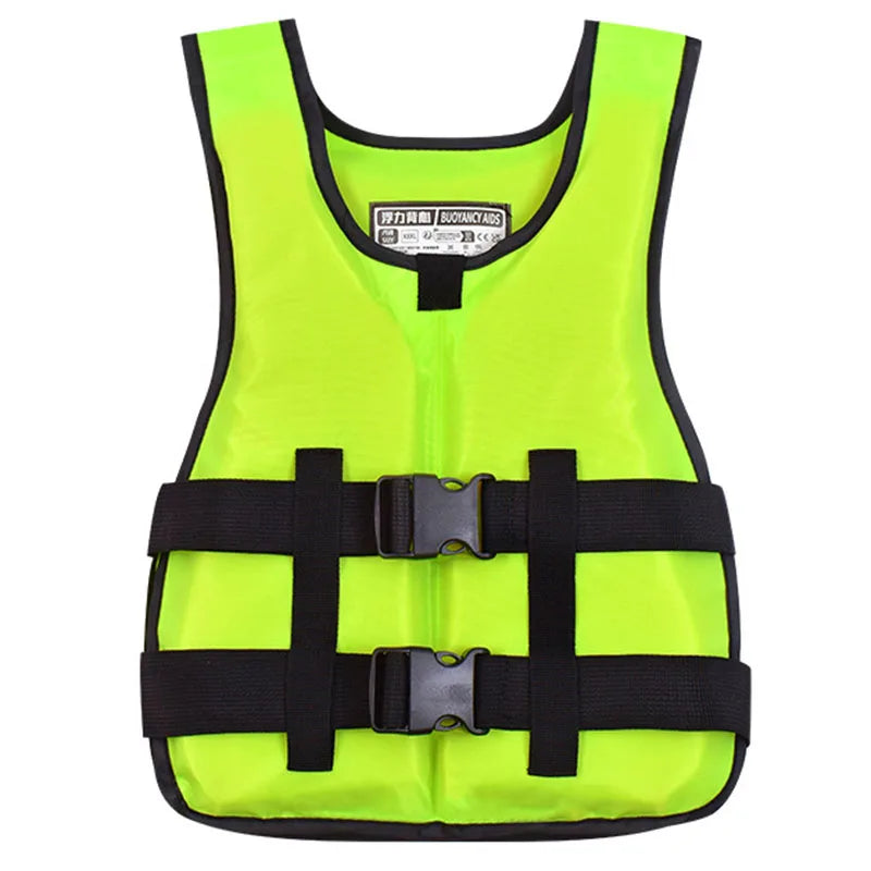 Adjustable Life Jacket for Adults Multi-color Buoyancy Vest for Fishing Boating Swimming Water Sports