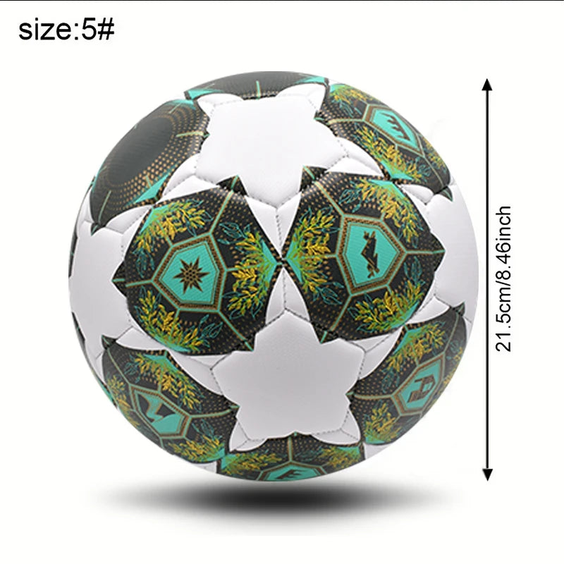 High Quality Size 5 Soccer Ball Official PVC Wear Resistant Outdoor Sports Football Training Match Football