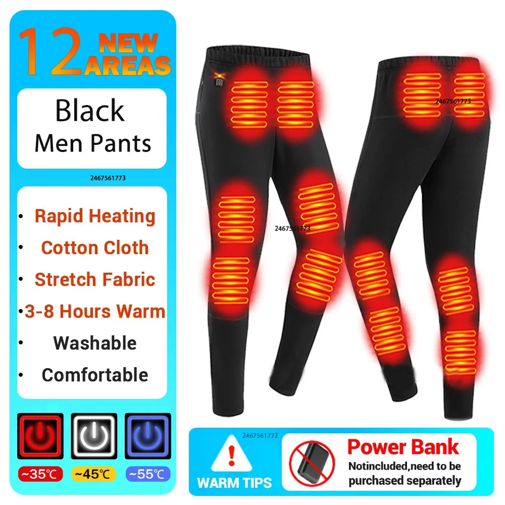 New Winter Heated Underwear Men Heating Jacket Skiwear Heated Winter Sports Thermal Underwear Electric Heated Clothing Women
