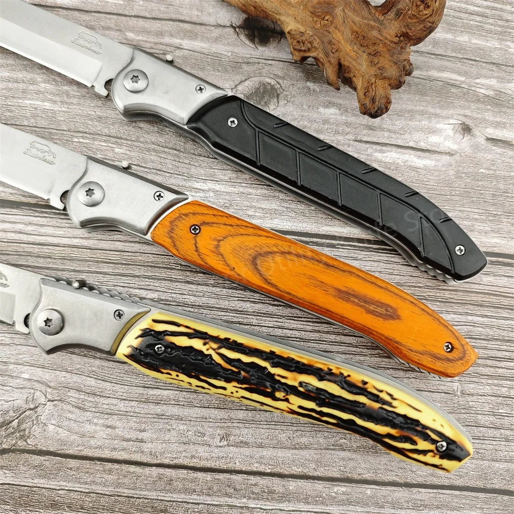 Best-selling Folding Knife in Russia 420 Stainless Steel Blade, 3 Styles Available. Compact Outdoor Pocket Knife for EDC, Camping, Hiking, Mountaineering, Fishing, and Cutting—the Perfect Tool for Any Adventure.