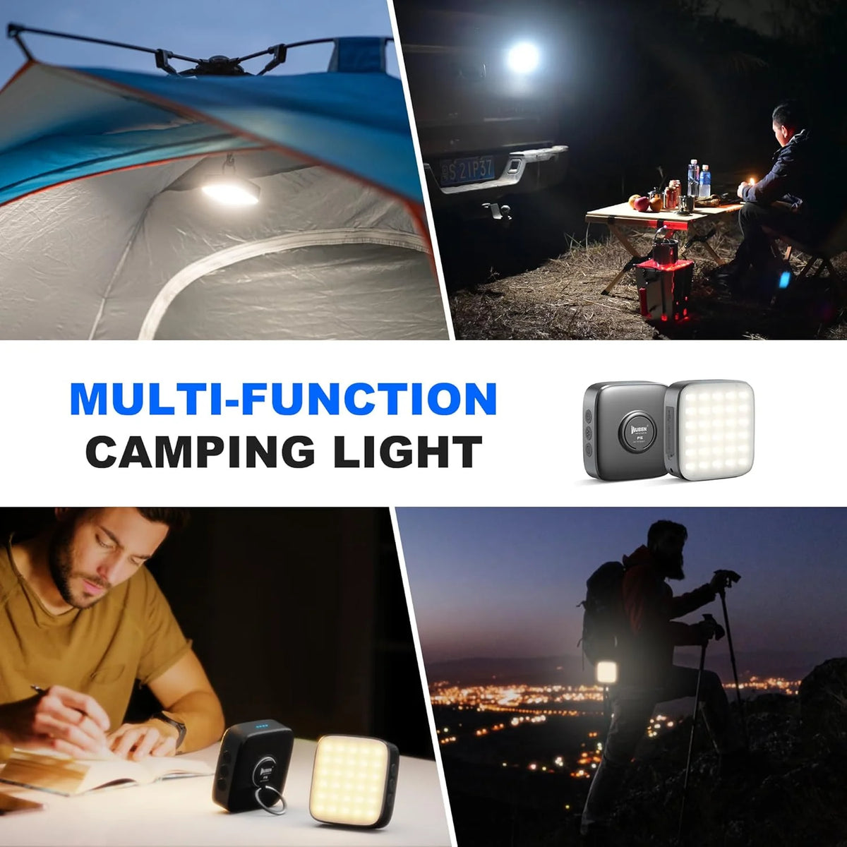 WUBEN F5 Multifunctional Camping Light 500 Lumens IP64 Type-C Charging Mobile Power Bank Outdoor Camping Tent Lights