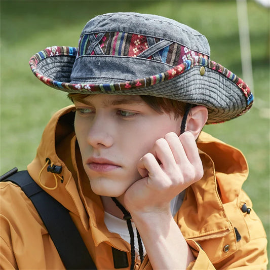 2026 Fashion Summer Bucket Hat Outdoor Camping Cap Hiking Fishing Hats Fishing Accessories Bike Accessories Cowboy Hats Sun Caps