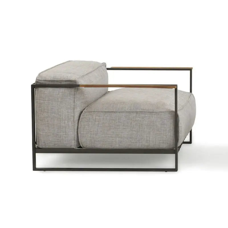 Metal Balcony Furniture Set, Mediterranean Luxury Home Leisure Terrace Furniture Cushions, Outdoor Furniture, Garden Metal Sofa