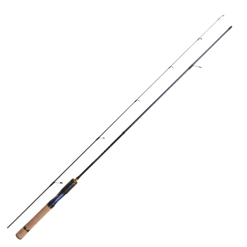 ROLLFISH UL Trout Fishing Rod Carbon Fiber Spinning Casting Super Soft Freshwater Fishing Rod 1.68-1.98m  Fast Action