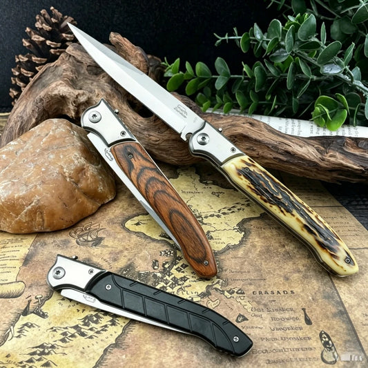 Best-selling Folding Knife in Russia 420 Stainless Steel Blade, 3 Styles Available. Compact Outdoor Pocket Knife for EDC, Camping, Hiking, Mountaineering, Fishing, and Cutting—the Perfect Tool for Any Adventure.