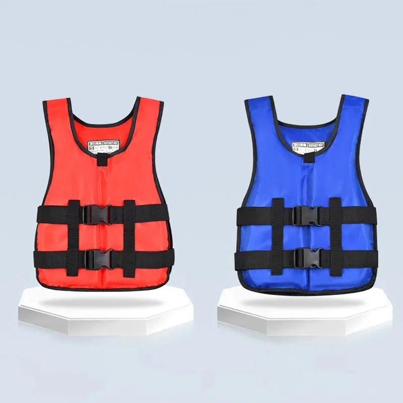 Adjustable Life Jacket for Adults Multi-color Buoyancy Vest for Fishing Boating Swimming Water Sports